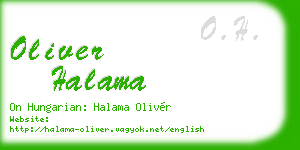 oliver halama business card