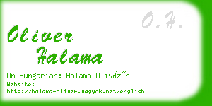 oliver halama business card
